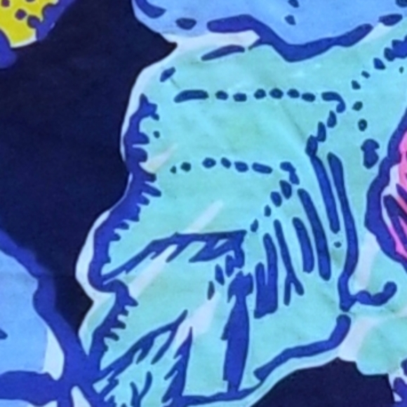 Lilly Pulitzer Navy Floral Dress - Picture 3 of 3